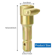 DURAFORCE Upgraded PTO Extender Adapter For Tractor, 1-3/8" & 6 Spline Female & Male 70HP
