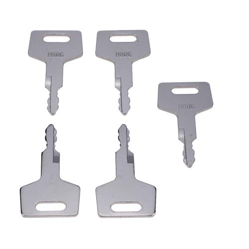 DURAFORCE 5X Keys 17001-00019 H806 For Takeuchi Excavator & Skid Steer Track Loader