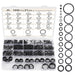 DURAFORCE 21 Size Rubber O Ring Set,1050 Pcs Black Small O Rings Assortment Kits,Assort...