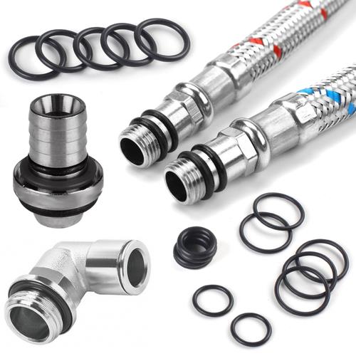 DURAFORCE 21 Size Rubber O Ring Set,1050 Pcs Black Small O Rings Assortment Kits,Assort...