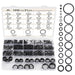 DURAFORCE 21 Size Rubber O Ring Set,1050 Pcs Black Small O Rings Assortment Kits,Assort...