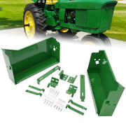 DURAFORCE LH+RH Powder Coated Battery Box w/ Bracket For John Deere 4010 4020 4320 4520