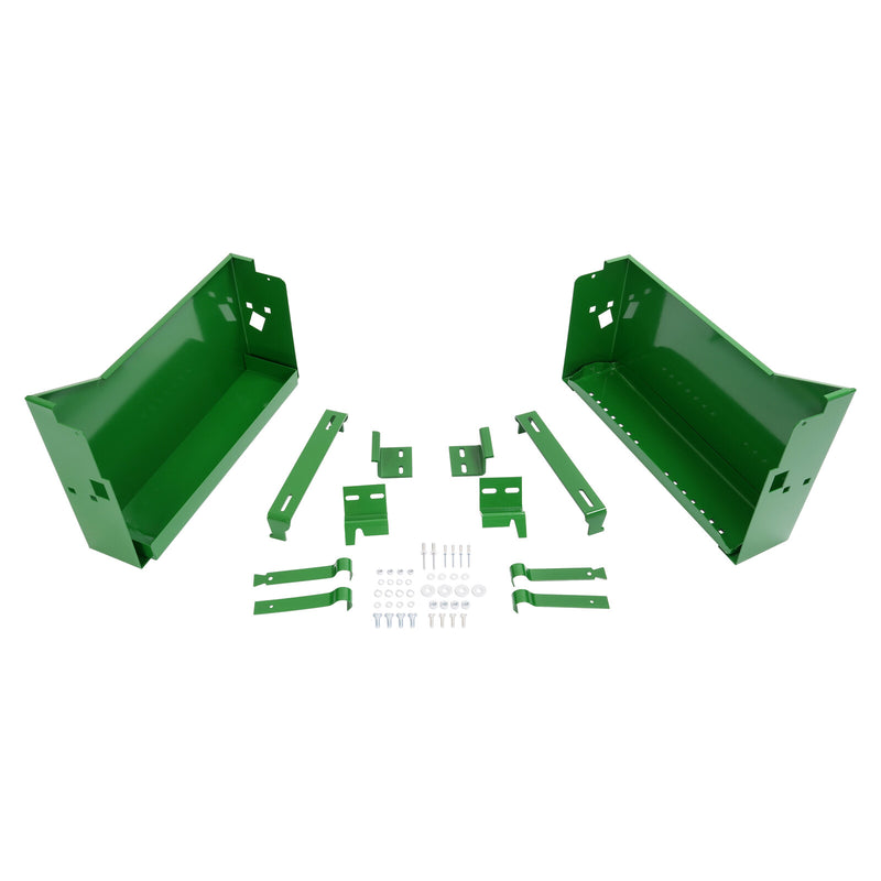 DURAFORCE LH+RH Powder Coated Battery Box w/ Bracket For John Deere 4010 4020 4320 4520