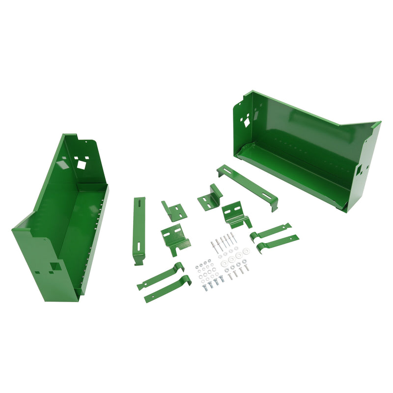 DURAFORCE LH+RH Powder Coated Battery Box w/ Bracket For John Deere 4010 4020 4320 4520