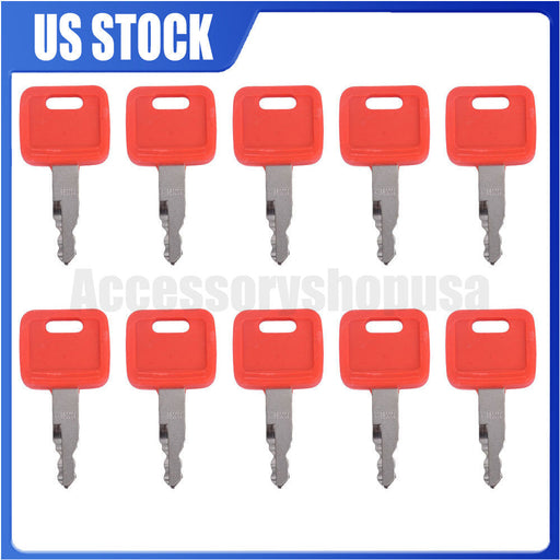 DURAFORCE 10Pack Ignition Key Fits For Hitachi John Deere Zex Excavator Heavy Equipment