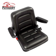DURAFORCE Universal Tractor Seat For Forklift Excavator Skid Loader w/ Armrest+ Safty Belt