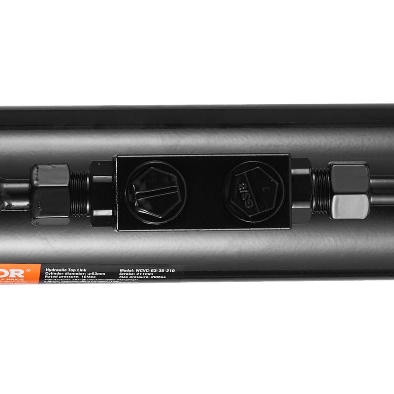 DURAFORCE Hydraulic Top Link Cat.2-2 With Locking Block 19 11/16” - 28” with 2 x Hoses
