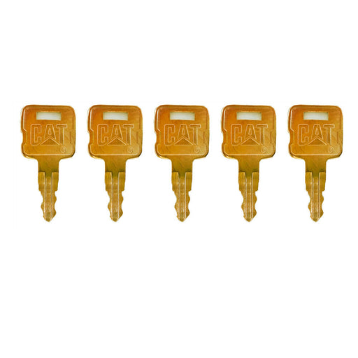 DURAFORCE 5pk Ignition Keys NEW golden CAT For Caterpillar Heavy Equipment #5P8500