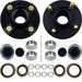 DURAFORCE 2 Sets 4 on 4'' Trailer Hub Kit for 2000 lbs 1" or 1-1/16" Trailer Straight Axle