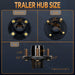 DURAFORCE 2 Sets 4 on 4'' Trailer Hub Kit for 2000 lbs 1" or 1-1/16" Trailer Straight Axle