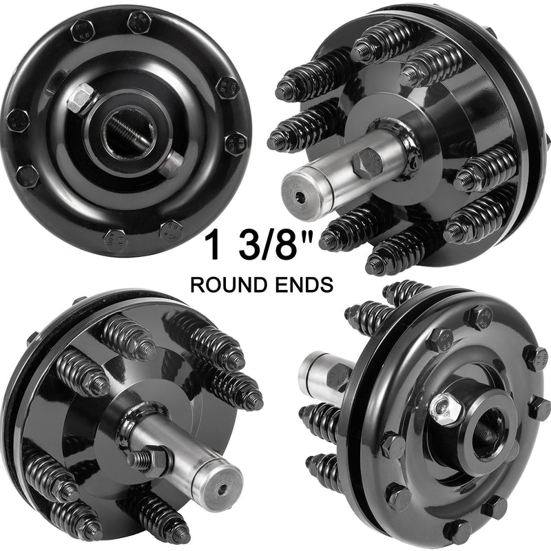 DURAFORCE Slip Clutch PTO Slip Clutch 1 3/8" Smooth Ends Black for PTO Slip Shafts