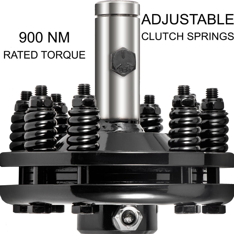 DURAFORCE Slip Clutch PTO Slip Clutch 1 3/8" Smooth Ends Black for PTO Slip Shafts