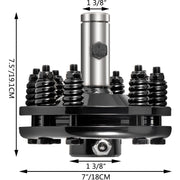 DURAFORCE Slip Clutch PTO Slip Clutch 1 3/8" Smooth Ends Black for PTO Slip Shafts