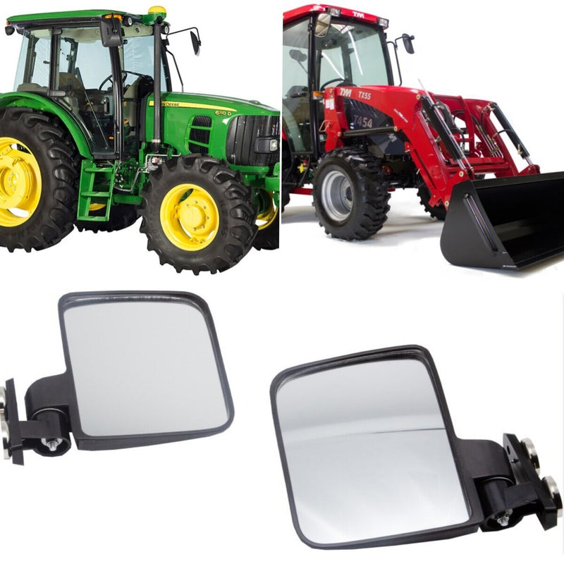 DURAFORCE Pair 228lb Rated Magnet Tractor Mover Side Mirror LH & RH For Kubota John Deere