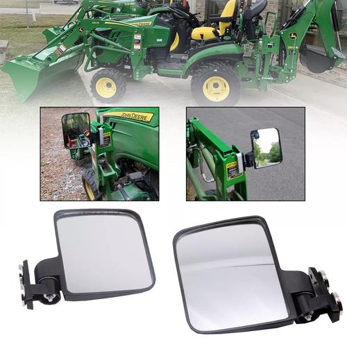 DURAFORCE For Kubota BX B John Deere 1025R Crawler Magnetic Tractor Mirrors Pair 228LB