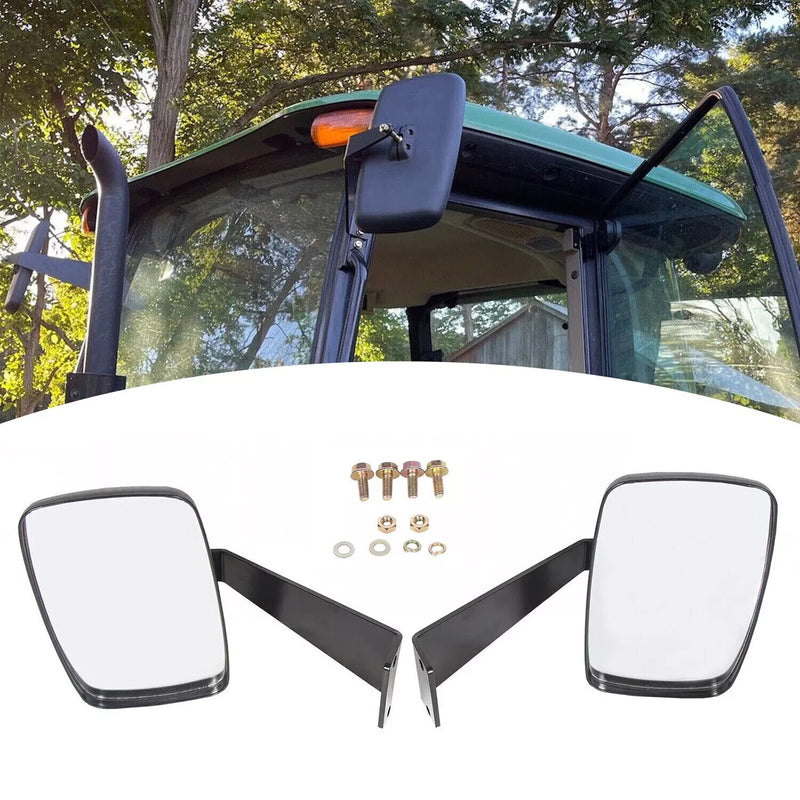 DURAFORCE Left + Right Rearview Mirror Set Fit For John Deere 5000 & 6000 Series Tractors