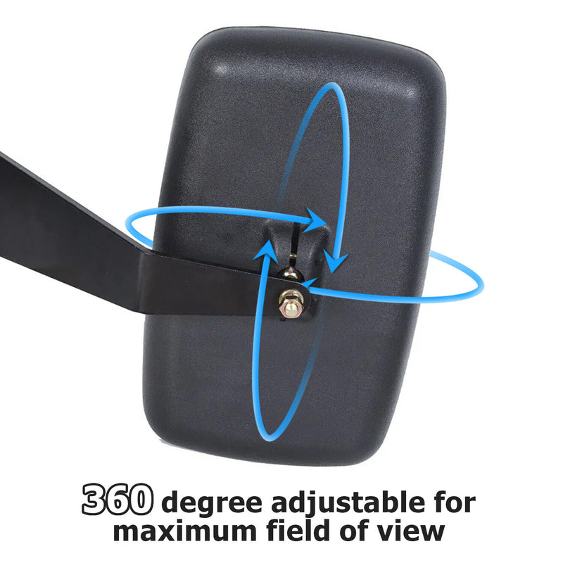 DURAFORCE Left + Right Rearview Mirror Set Fit For John Deere 5000 & 6000 Series Tractors
