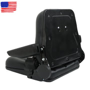 DURAFORCE Adjustable Seat w/Safety Belt & Armrest Universal Forklift Tractor Seat PVC