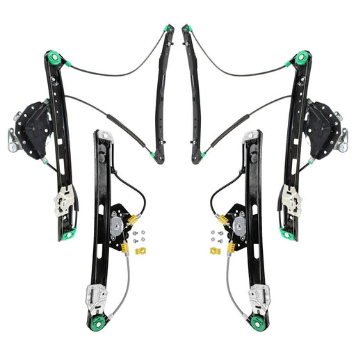 DURAFORCE Power Window Regulator Set For 2001-2005 BMW 325i Front and Rear For Sedan Wagon