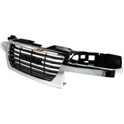 DURAFORCE Grille For 2004-2012 GMC Canyon Chrome Shell w/ Black Insert Plastic