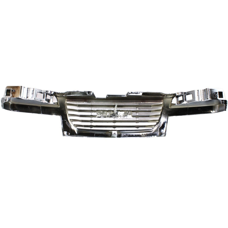 DURAFORCE Grille For 2004-2012 GMC Canyon Chrome Shell w/ Black Insert Plastic