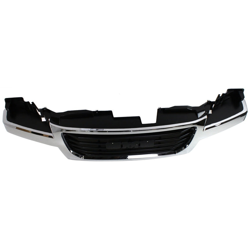 DURAFORCE Grille For 2004-2012 GMC Canyon Chrome Shell w/ Black Insert Plastic