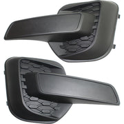 DURAFORCE Fog Light Cover Set For 2010-2015 Chevy Equinox Front Textured 25798750 25798751