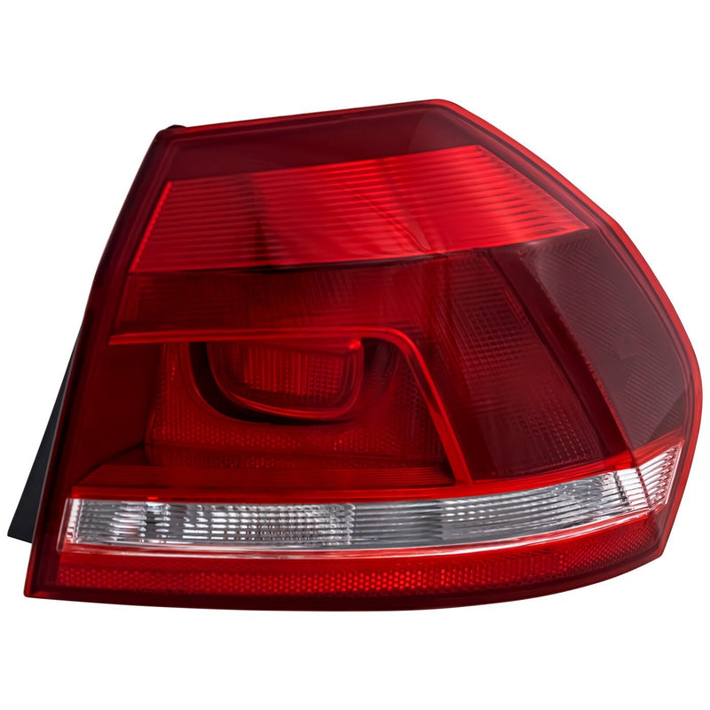 DURAFORCE Halogen Tail Light For 2012-2015 Volkswagen Passat Right Outer Clear/Red w/Bulbs