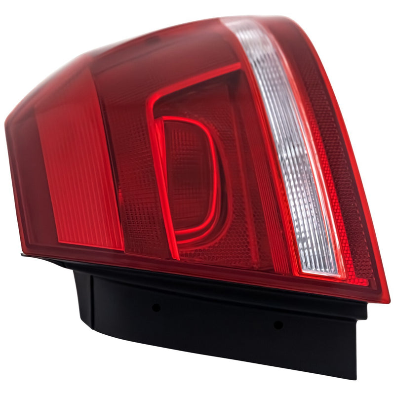 DURAFORCE Halogen Tail Light For 2012-2015 Volkswagen Passat Right Outer Clear/Red w/Bulbs