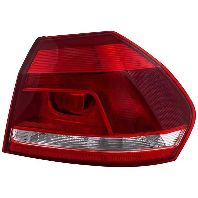 DURAFORCE Halogen Tail Light For 2012-2015 Volkswagen Passat Right Outer Clear/Red w/Bulbs