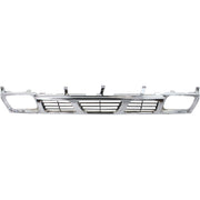 DURAFORCE Grille For 93-97 Nissan Pickup Chrome Shell w/ Gray Insert Plastic
