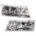 DURAFORCE Headlights Headlamps Left & Right Pair Set for 98-02 Mercury Grand Marquis