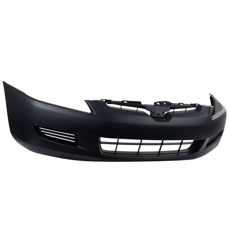 DURAFORCE Front Bumper Cover For 2003-2005 Honda Accord Coupe Primed With Emblem Provision