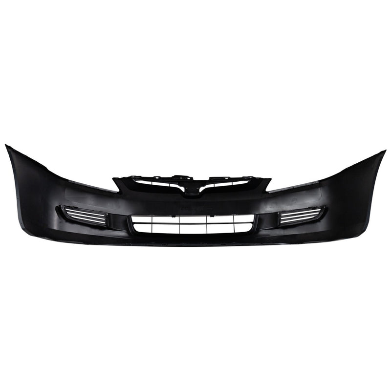 DURAFORCE Front Bumper Cover For 2003-2005 Honda Accord Coupe Primed With Emblem Provision
