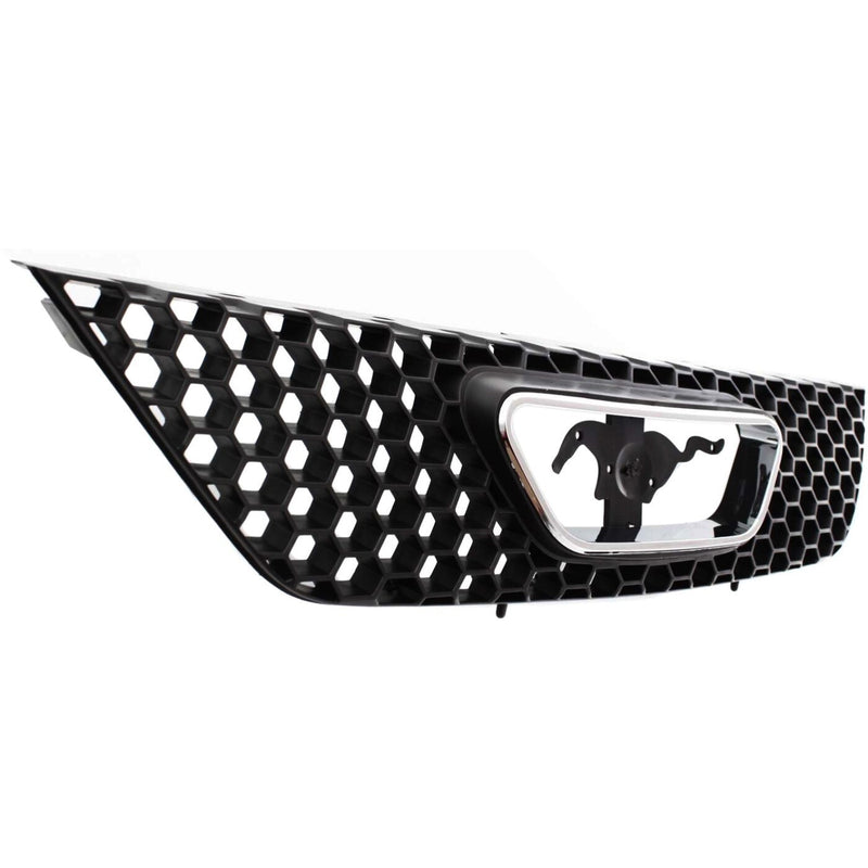 DURAFORCE Grille For 99-2004 Ford Mustang Textured Black Plastic