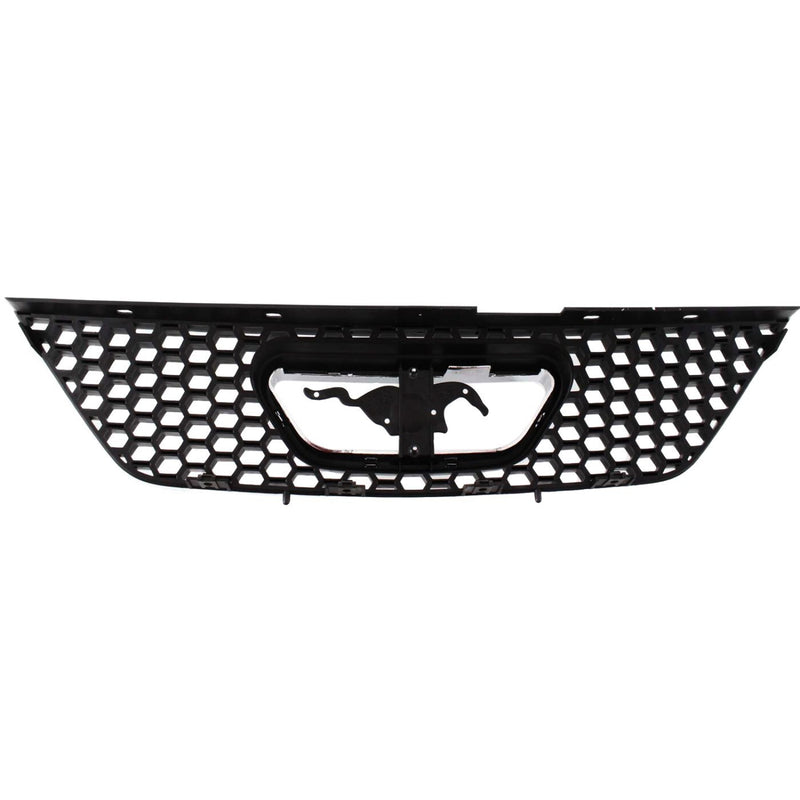 DURAFORCE Grille For 99-2004 Ford Mustang Textured Black Plastic