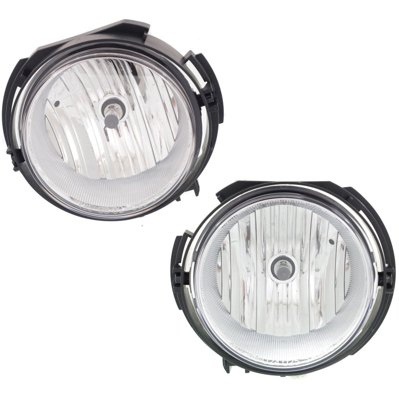 DURAFORCE Set of 2 Clear Lens Fog Light For 2006-11 Chevrolet HHR LH & RH CAPA w/ Bulbs