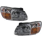 DURAFORCE Headlight Set For 2007-2009 Kia Spectra Left and Right With Bulb 2Pc