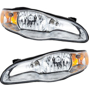 DURAFORCE Headlight Set For 2000-2005 Chevrolet Monte Carlo Left and Right With Bulb 2Pc
