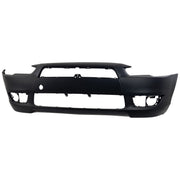 DURAFORCE Front Bumper Cover For 2008-2015 Mitsubishi Lancer Primed With Fog Light Holes