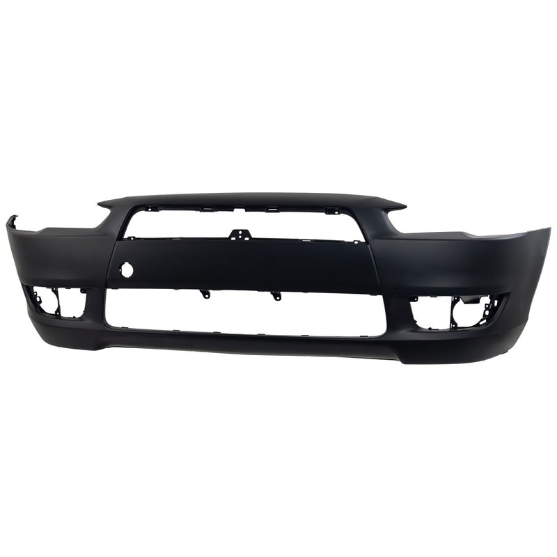 DURAFORCE Front Bumper Cover For 2008-2015 Mitsubishi Lancer Primed With Fog Light Holes