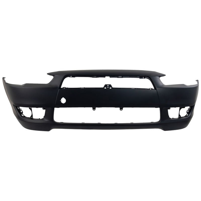 DURAFORCE Front Bumper Cover For 2008-2015 Mitsubishi Lancer Primed With Fog Light Holes