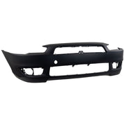 DURAFORCE Front Bumper Cover For 2008-2015 Mitsubishi Lancer Primed With Fog Light Holes