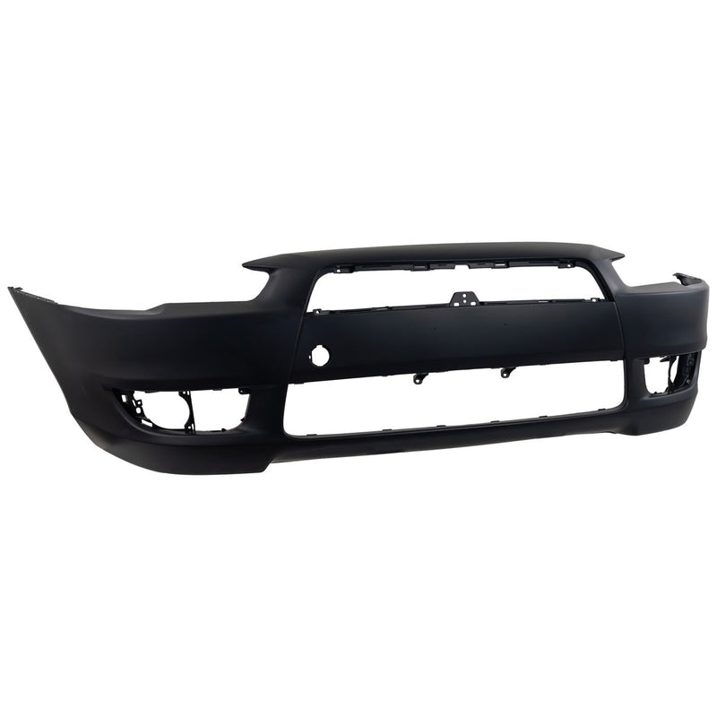 DURAFORCE Front Bumper Cover For 2008-2015 Mitsubishi Lancer Primed With Fog Light Holes