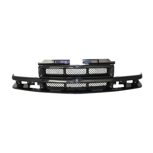 DURAFORCE Grille For 1998-2003 Chevrolet S10 2001-2005 Blazer Black Shell and Mesh Insert