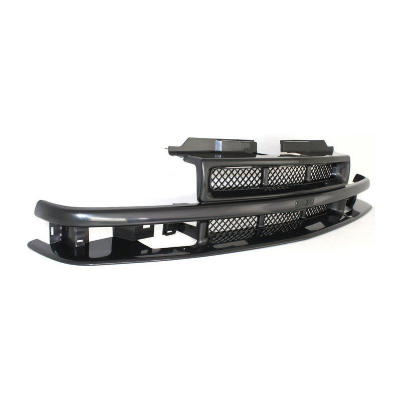 DURAFORCE Grille For 1998-2003 Chevrolet S10 2001-2005 Blazer Black Shell and Mesh Insert