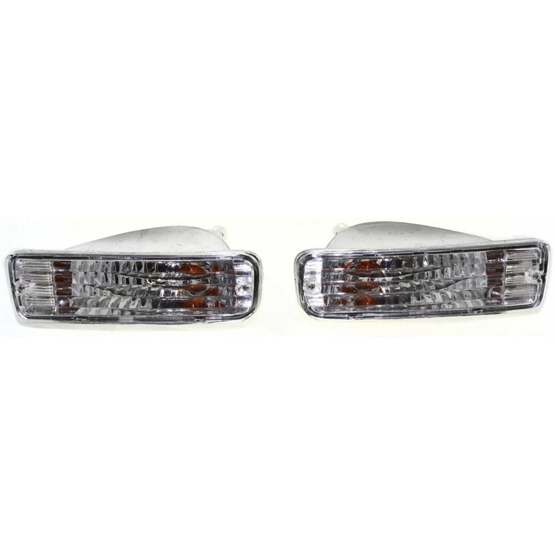 DURAFORCE Turn Signal Light Set For 96-98 Toyota 4Runner with Bulb Front Diamond Design