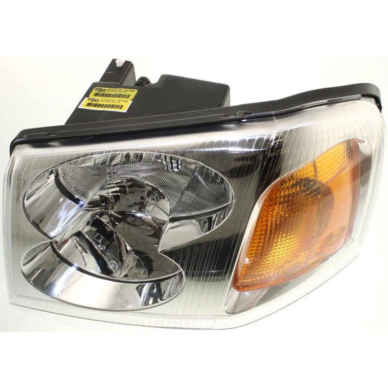 DURAFORCE Driver and Passenger Side Headlights For GMC Envoy 2002-2009 Halogen with Bulbs