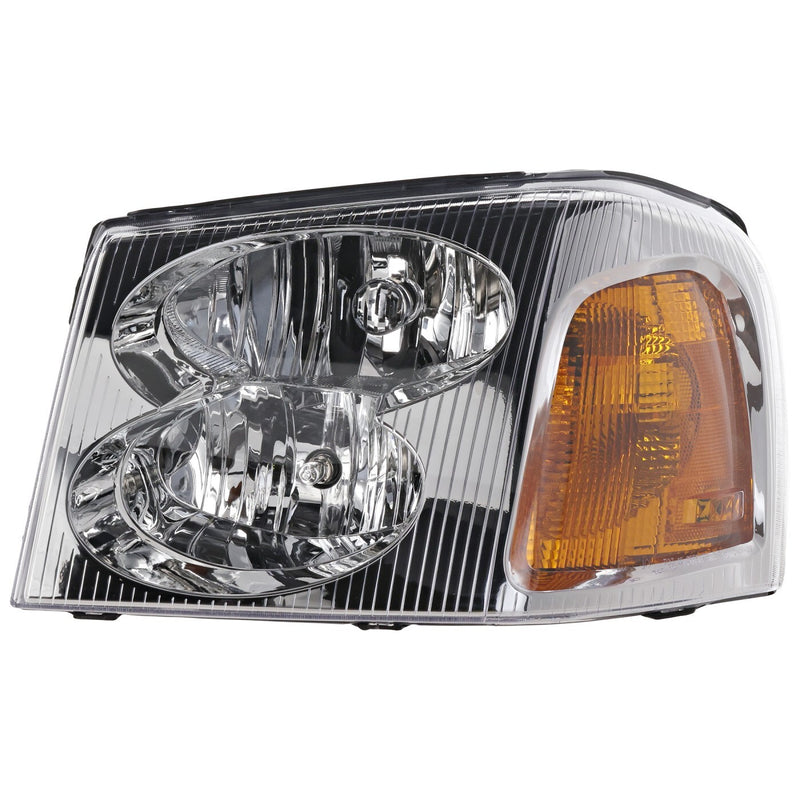 DURAFORCE Driver and Passenger Side Headlights For GMC Envoy 2002-2009 Halogen with Bulbs