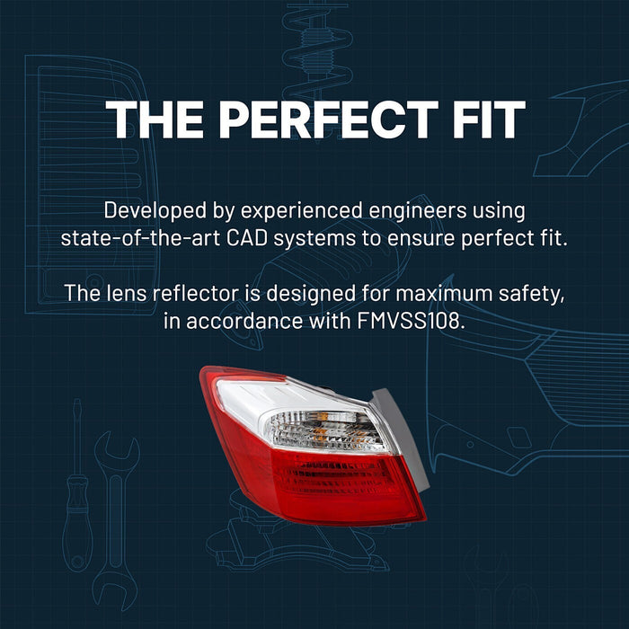 DURAFORCE Tail Light Set For 82-93 Chevrolet S10 GMC S15 Sonoma Left & Right 915708 915707